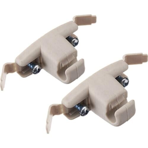 2X Beige Sun Visor Clip Holder Bracket 51168243575 For Bmw E46 3 Series 325 M3
