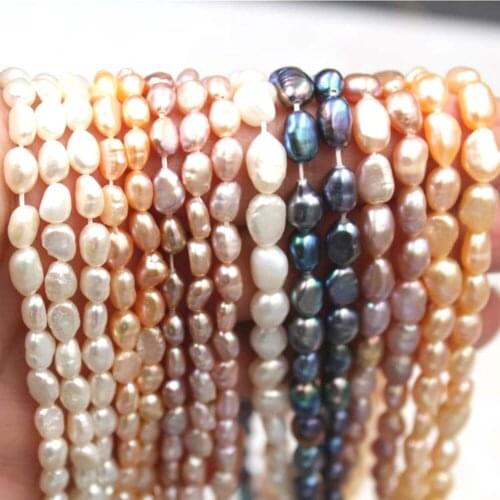 Natural Freshwater Pearl Charm Baroque Small Grain Pearl Loose Pearl Jewelry DIY Necklace Bracelet Earrings Jewelry Accessories