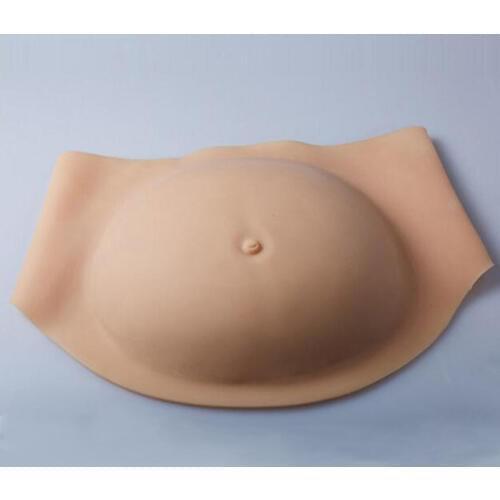 5~7 Months One Piece Artificial Baby Tummy Jelly Belly For False Pregnancy Pregnant Bump Seamless Silicone Belly 2400g/pc