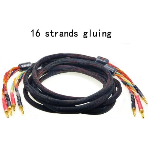 De alta calidad un par de cobre libre de oxígeno (OFC) cable de altavoz de audio de alta fidelidad de alto-amplificador de cable