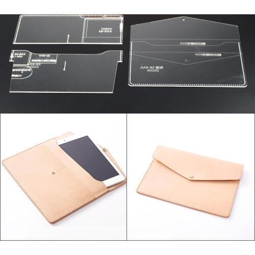 1set Acrylic Leather Template Home Handwork Leathercraft Tools Accessory Ipad Bag Handbag 23.5*15*2cm