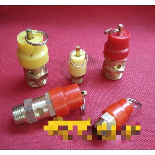 1pc 3/8 safety valve 8/10/12/16kg full copper 3 points 16mm exhaust valve air compressor air pump accessories