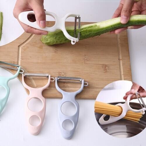1pc Fruit Vegetable Peeler Melon Grater Measure Pasta Tools Scraping Knife Stainless Steel Kitchen Gadgets