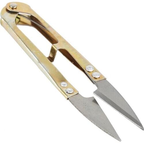 1Pcs U-Shaped Fishing Scissors Mini Fish Scissors Embroidery Tools Cutter Fishing Line Scissors Application N4J7