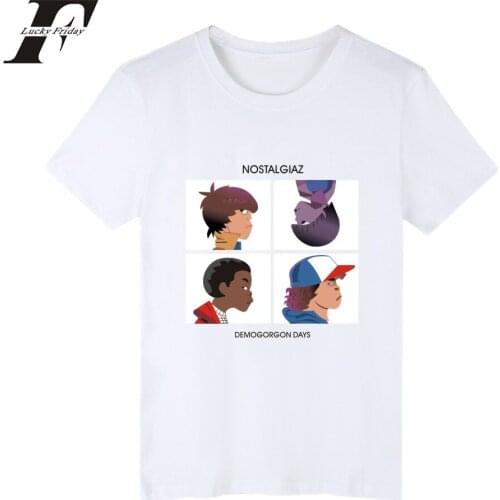 2017 Stranger Things Summer Cotton fitness T-shirt Short Sleeve funny T Shirts and hip hop T-Shirts for Men&women brand clothing