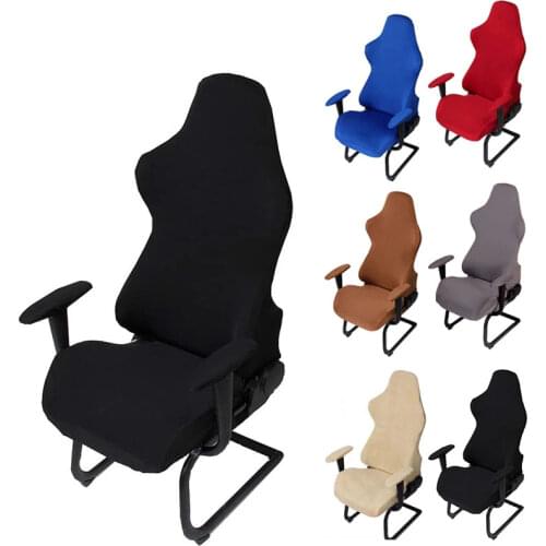 4pcs/set Elastic Chair Armrest Pads+Chair Cover Spandex Computer Chair Covers For Office Slipcover For Gaming Armchair