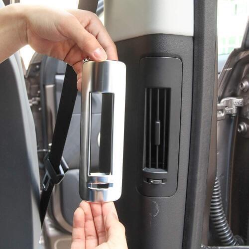 ABS Chrome Car B Pillar Air Conditioning AC Vent Frame Cover Trim Accessories For Land Rover Discovery 5 2017 Car-styling 2pcs