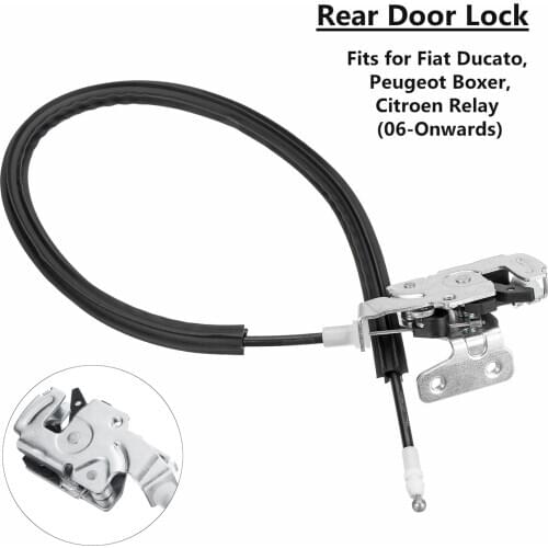 Car Rear Lower Left Door Lock Catch Cable For Fiat Ducato For Peugeot Boxer For Citroen Relay 2006- 1345734080 1612788680 8719A3