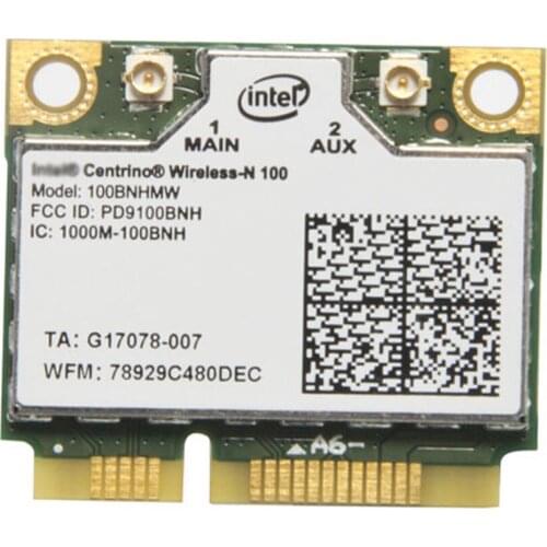 Wireless Adapter Card for Intel Wireless-N 100 100BNHMW b/g/n Mini PCI E Wireless Card