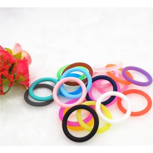 Chenkai 100pcs BPA free Silicone adapter O rings DIY Baby NUK MAM Pacifier O Ring Dummy Nursing Pendant Sensory Toy Accessories