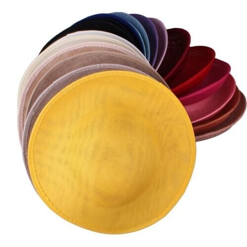 NEW ARRIVAL 30CM Big Millinery Imitation SINAMAY Fascinators Base Party Hats DIY Hair Accessories Cocktail Headpieces 6Pcs/Lot