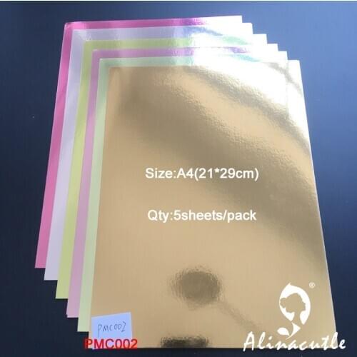 6 colors x 2sheet Cardstock Paper Card Stock Green Colours Shades Mirror A4 250gsm Scrapbooking paper pack craft pad Alinacraft