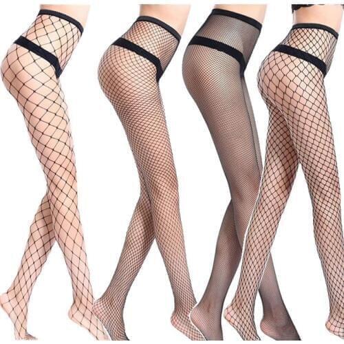 10x Hot Selling Womens Long Sexy Fishnet Stockings Fish Net Pantyhose Mesh Stockings Lingerie Skin Thigh High Stocking