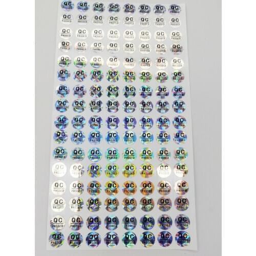 1000pcs 10mm Diameter Round QC Passed Hologram Stickers