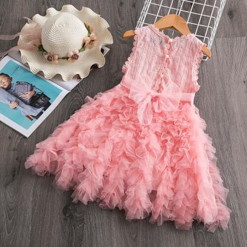 Lace Baby Girl Dress 2 3 4 5 Years Birthday Baby Girls Dresses Vestido Princess Dress for Infant Party Wear Summer Girls Clothes