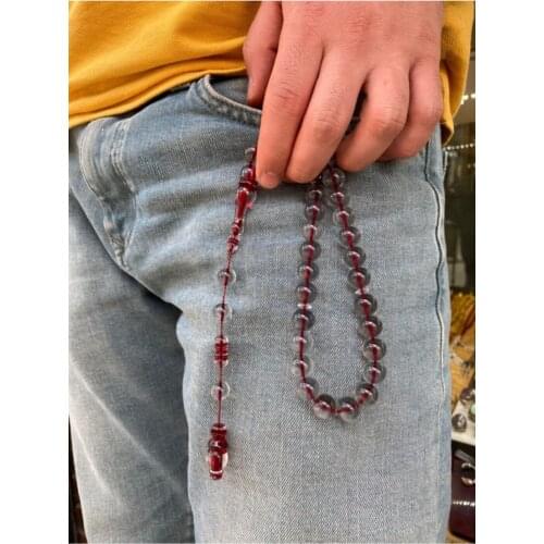 Master System Flagellate Powder Amber Rosary · Material: Compressed Pres Amber