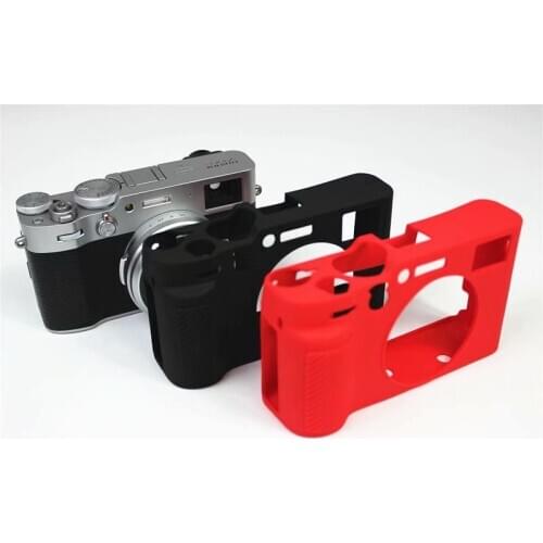 Soft Silicone Rubber Bag For Fuji x100v Protective Body Case Skin Camera Rubber Cover Bag shell handle thickening