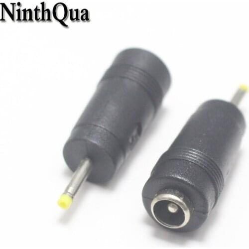 NinthQua 1pcs 2.35*0.7mm Male Plug to 5.5*2.1mm Female Jack DC Power Charger Connector Adapter Laptop Charging Converter