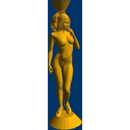New 3D model for cnc 3D carved figure sculpture machine in STL file format naked woman-3