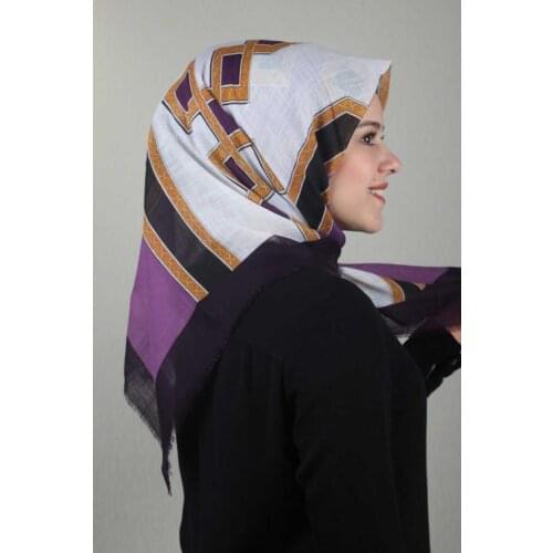 NUR SILK PATTERNED LINEN FLAMLI SCARF-DESEN-20-RENK-04