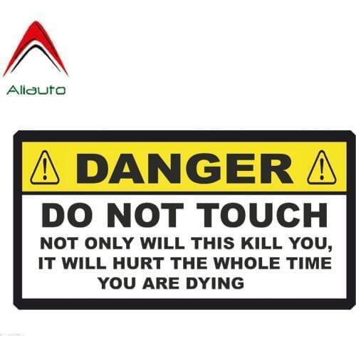 Aliauto Warning Car Sticker DANGER NOT ONLY WILL THIS KILL YOU Decal Accessories PVC for Golf 4 Mini Cooper Kia Rio,15cm*8cm