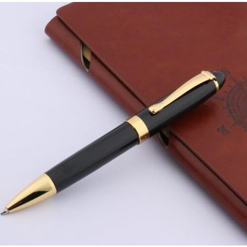 High quality BLACK NICE 550 STUDENT Ballpoint Pen golden signature penStationery Office school supplies Writing