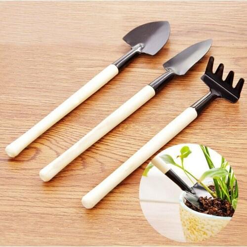 3 Pcs/set Garden Accessories Mini Spade Shovel Harrow Flowerpot Plant Soil Shovels Gardening Tools Potted Plants Maintenance
