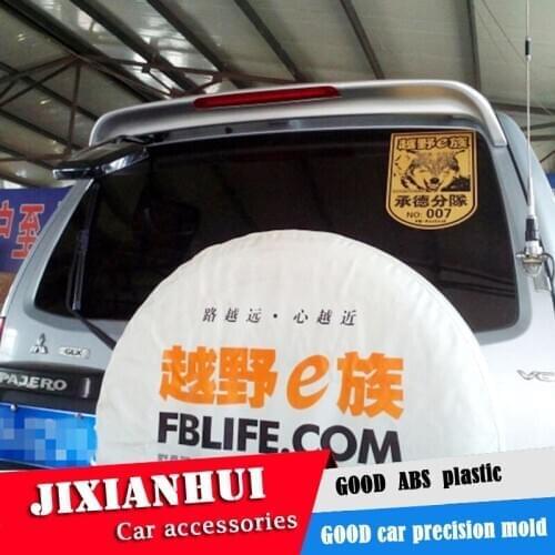 For Pajero V73 Spoiler 2006-2016 Mitsubishi V73 Pajero Spoiler DLEDK ABS plastic Material Car Rear Wing Color Rear Spoiler