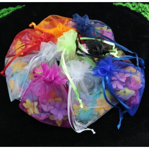 Random Mixed Color Organza Bag 30x40cm Large Wedding Favor Jewelry Clothing Packaging Bags Pouches Nice Gift Bag 50pcs/lot