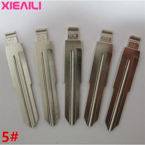 XIEAILI 50Pcs 05# Blank Remote Uncut Key Blade For Toyota Wish (Side Slot) S347