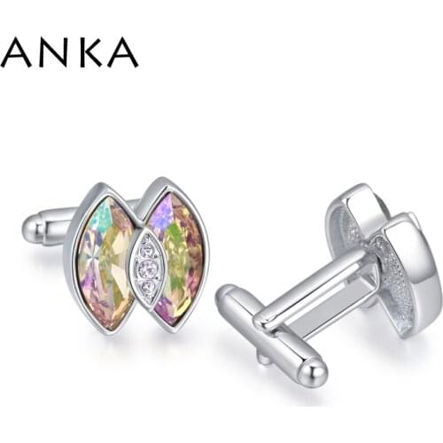 ANKA Brand Jewelry Business Accessorie Cufflinks Mens Buttons Gift For Men To Us The Shirt Crystals from Austria 2020 #133235