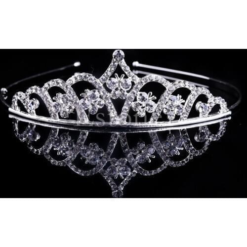 Vintage Wedding Bridal Crystal Rhinestone Headband Crown Hair Accessories Tiara
