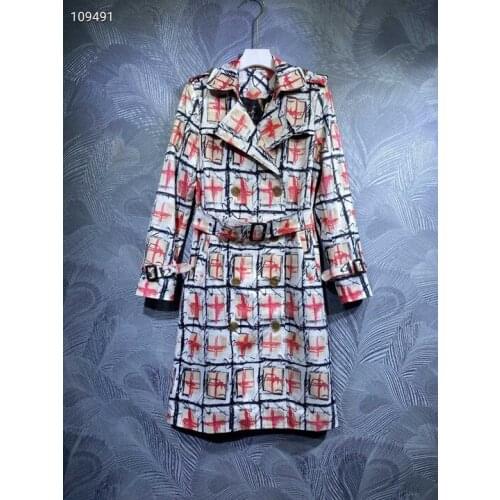 2021 Double Breasted X-Long Trench Coat Windbreaker Women Designer Women Clothes Long Coat