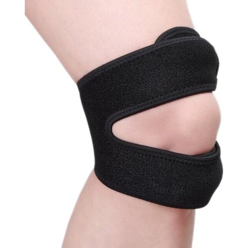 1pc Knee Support Pad Patella Belt Wrap Sleeve Elastic Bandage Tape Adjustable Breathable Outdoor Fitness Sports Leg Protector
