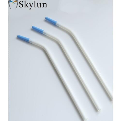 100PCS French curved straw implants surgical bends straw suction straw suction tube weak straw dental materials SL446