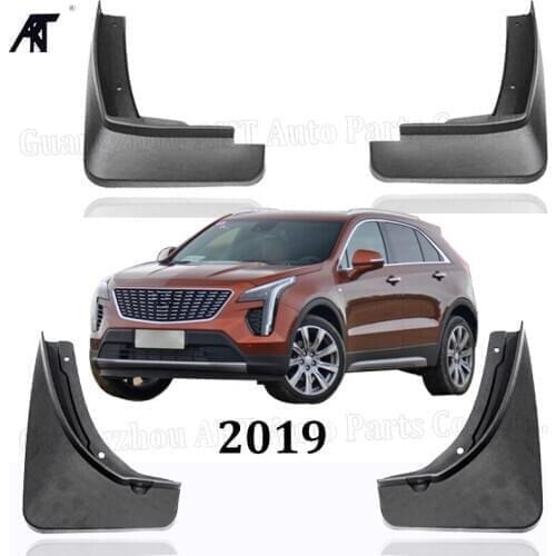 4PCS/Set Molded Car Mud Flaps For Cadillac XT4 2019 Mudflaps Splash Guards Mud Flap Mudguards Fender Front Rear Car Styling