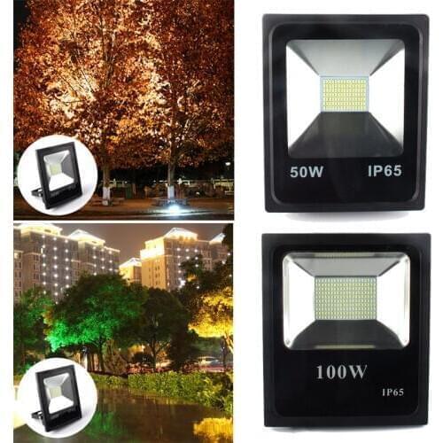 50W 100W Led Flood Light Outdoor Spotlight Floodlight Wall Washer Lamp Reflector IP65 Waterproof Garden Landscape Lighting