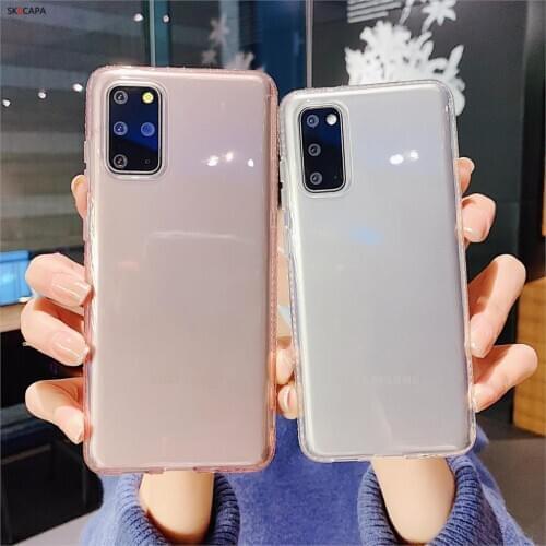 Bling Diamond Clear Phone Case For Samsung Galaxy S20 UItra J4 J3 J5 J7 Note 10 Pro J8 J6 A20E S20 Plus Soft Rhinestone Cover