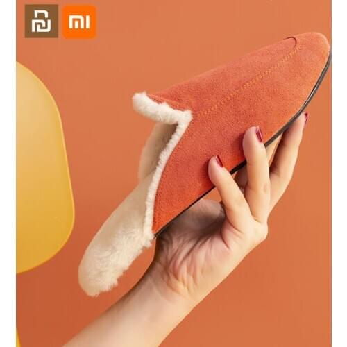 Xiaomi youpin cotton slippers autumn and winter soft bottom indoor silent non-slip home couple cotton slippers winter plush warm