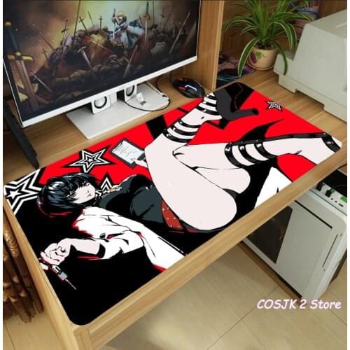 Anime Persona 5 Ren Amamiya Ryuji Sakamoto Anne Takamaki Makoto Niijima Mouse Pad Thicken Laptop Game Mice Mat Anti-Slip Playmat