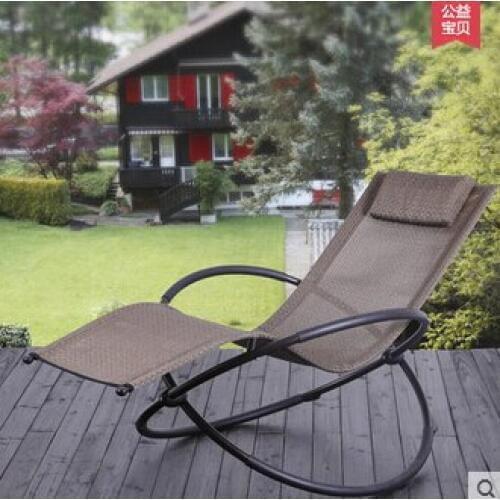Rocking chair. Lie chair, leisure chair. The balcony folding chair