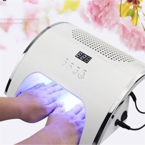 2 In 1 UV Led Lamp Nail Manicure Vacuum Cleaner Manicure 45W Nail Dust Collector Lamp for Drying Nails LED Light Gel Nail Lamp