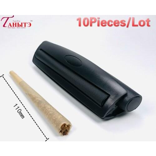 10Pieces/Lot 110mm Portable Cigarette Rolling Machine Joint Cone Roller Manual Maker DIY Tool Plastic Tobacco Rolling Papers