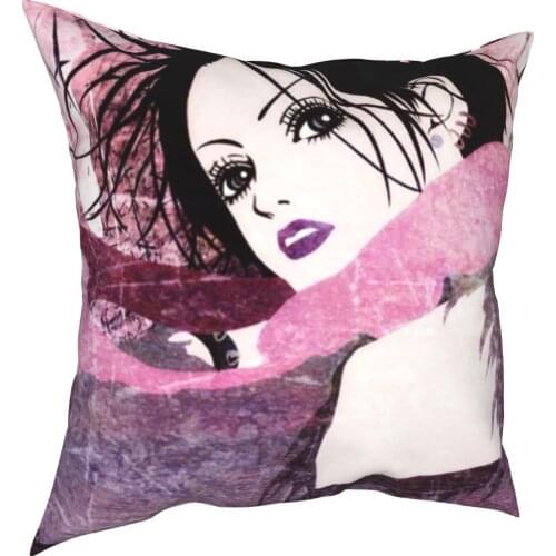 NANA Osaki Pillowcase Soft Fabric Cushion Cover Decor Anime Pillow Case Cover Home Zipper 40X40cm