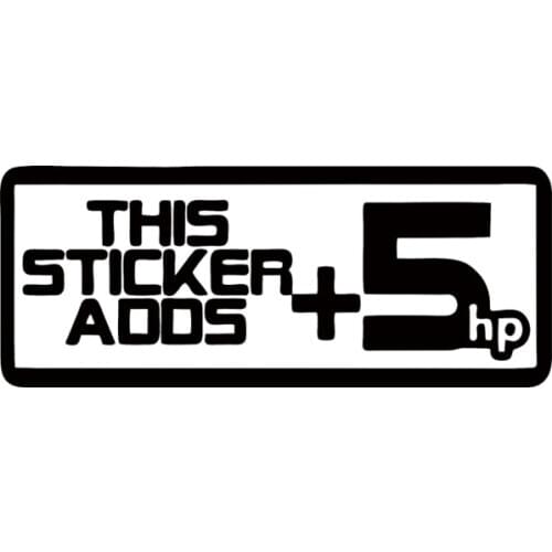 New Hot Sale Car Stying This Sticker Adds 5hp Vinyl Decal Sticker Car Stying Creative Stickers Jdm