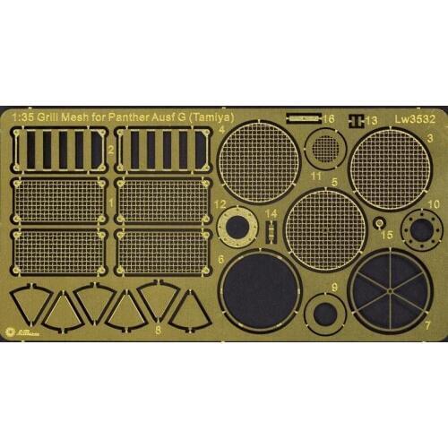 1/35 Grill Mesh for Tamiya Panther G & Jagdpanther Metal Models Accessory