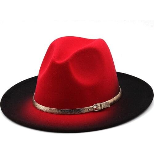 Autumn winter Womens cap hats felt Mens hat warm panama chain designer fashion 2021 chapel Wedding beach Tie dye Jazz Hat new