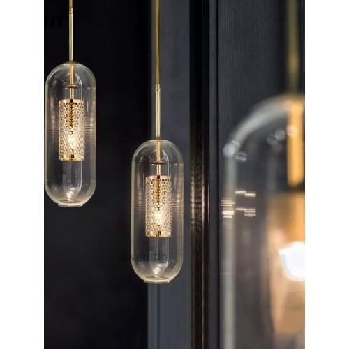 Nordic Gold Glass Pendant Light Fixtures Modern Led Hanging Lamp for Dining Room Bedroom Loft Industrial Lamp Decor Luminaire