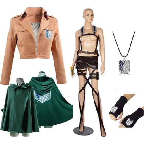 Japanese Hoodie Attack on Titan Cloak Shingeki no Kyojin Scouting Legion Cosplay Costume anime cosplay green Cape mens clothes