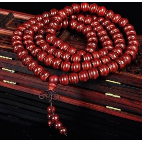 Zambian Blood Sandalwood Lantern Beads